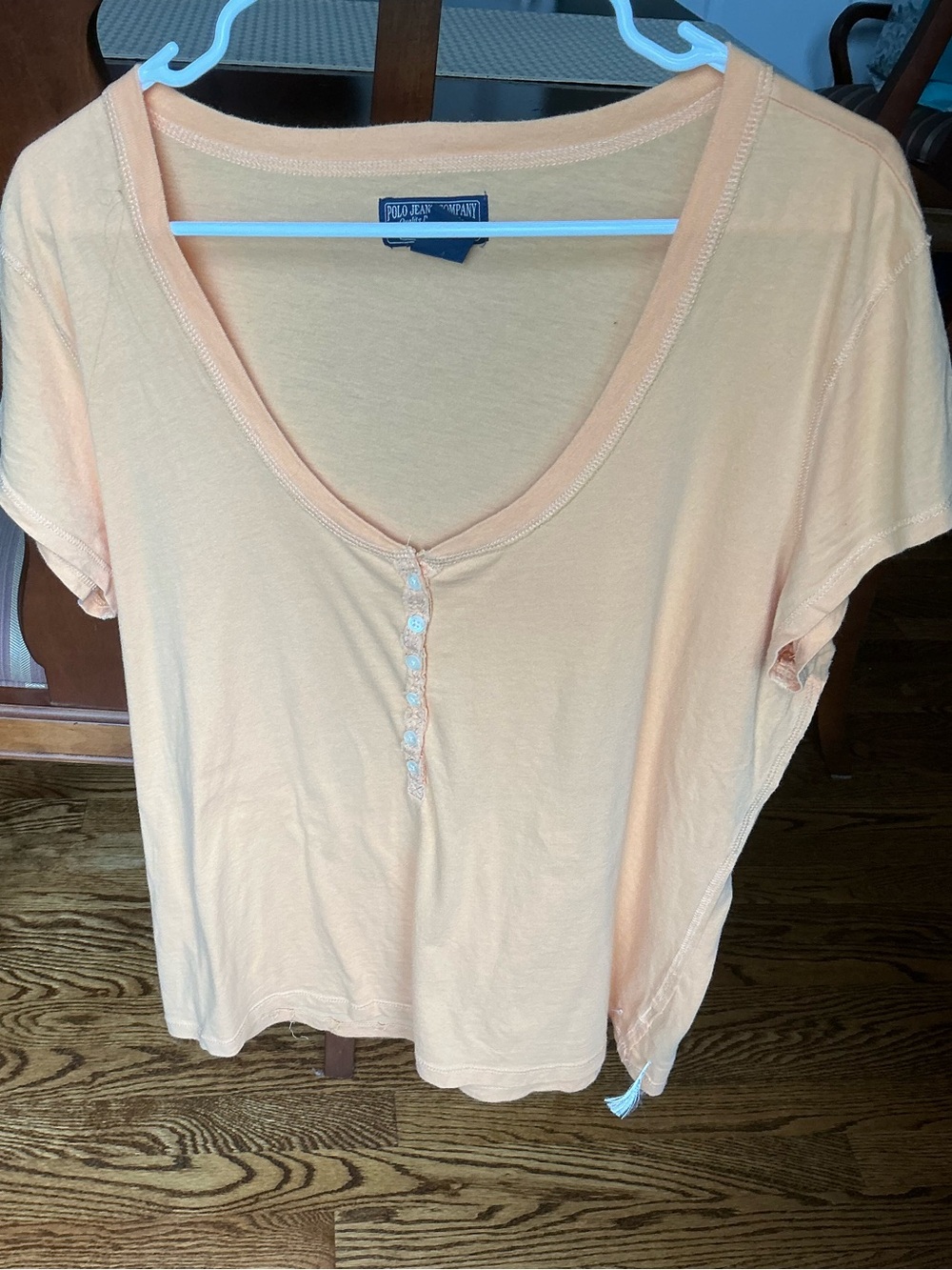 Polo Jeans Company Top Peach/orange Sz XL